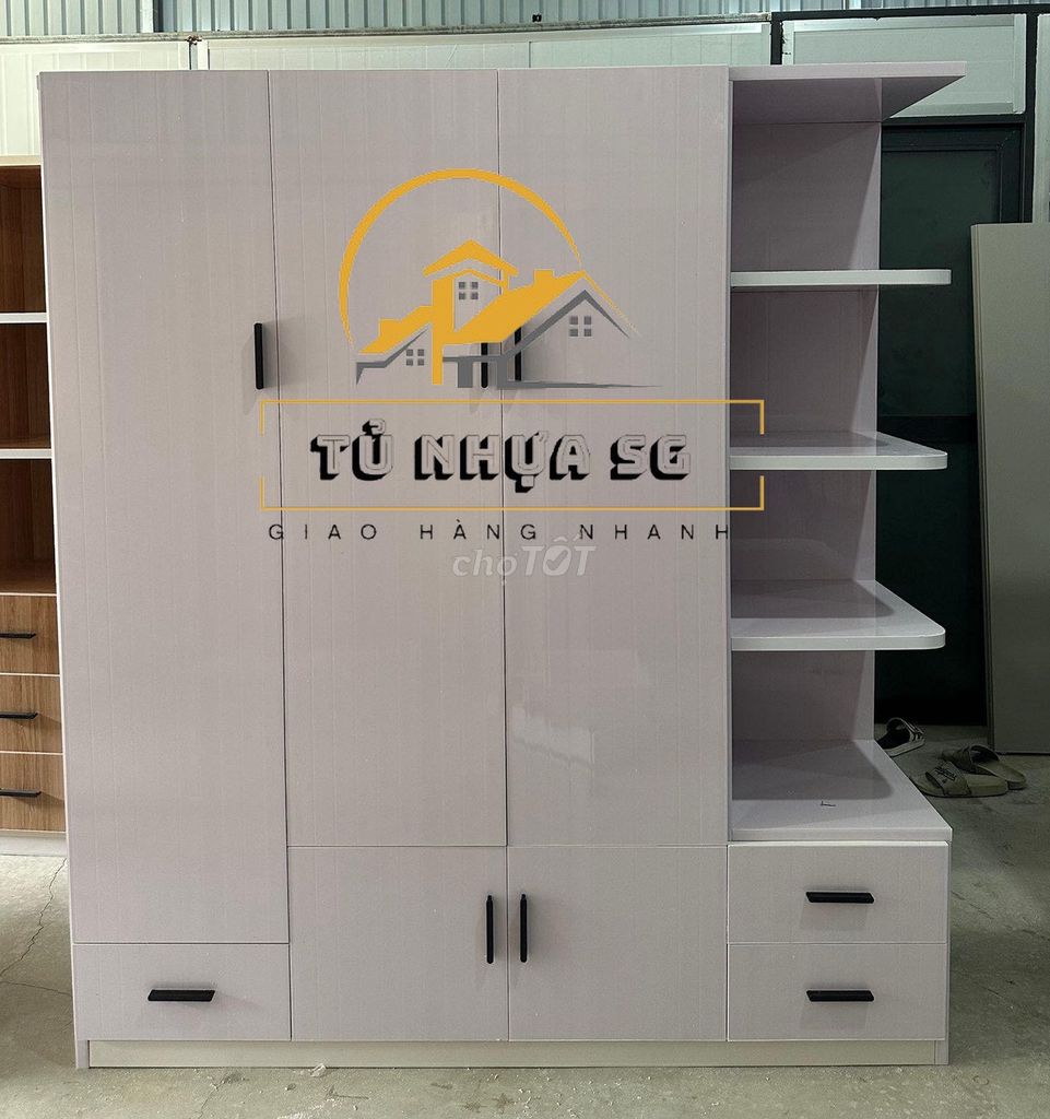 Tủ quần áo Nhựa 1m8x1m45+Tủ quần áo=. Mua bán Tủ, kệ gia đình tại Quận 12 Tp Hồ Chí Minh được đăng bởi Nội thất giá xưởng hình 1