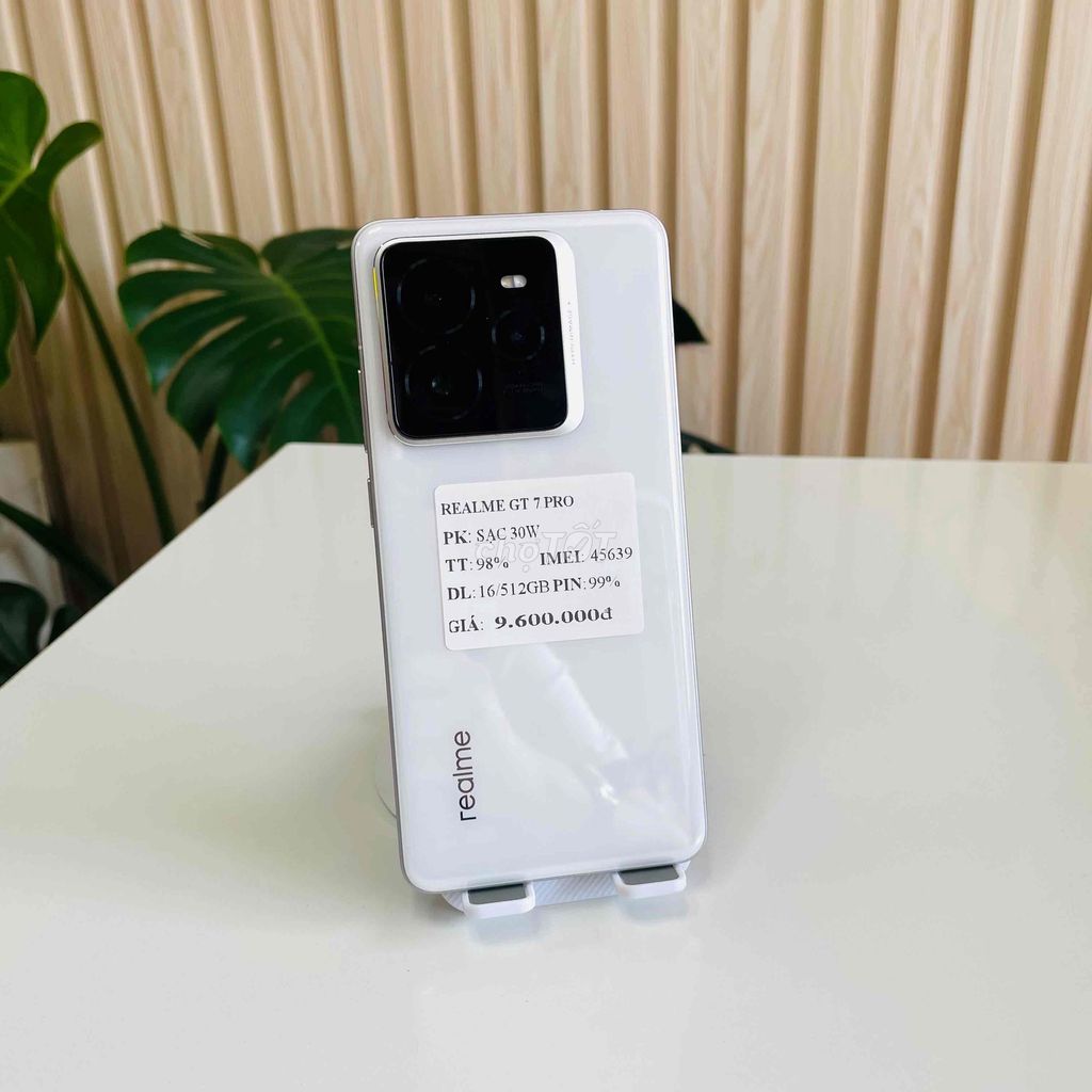 Realme GT 7 Pro -16/512GB - Pin 99 - Nguyên Zin. Mua bán Điện thoại tại Quận Ninh Kiều Cần Thơ được đăng bởi Hmphone hình 1