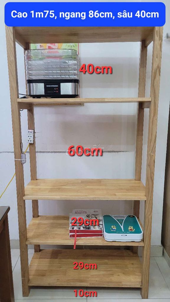 Kệ bếp Gỗ sồi tự nhiên Vàng nhạt 1m75x86cm. Mua bán Tủ, kệ gia đình tại Quận Bình Thạnh Tp Hồ Chí Minh được đăng bởi Nguyễn Thành Tính hình 1