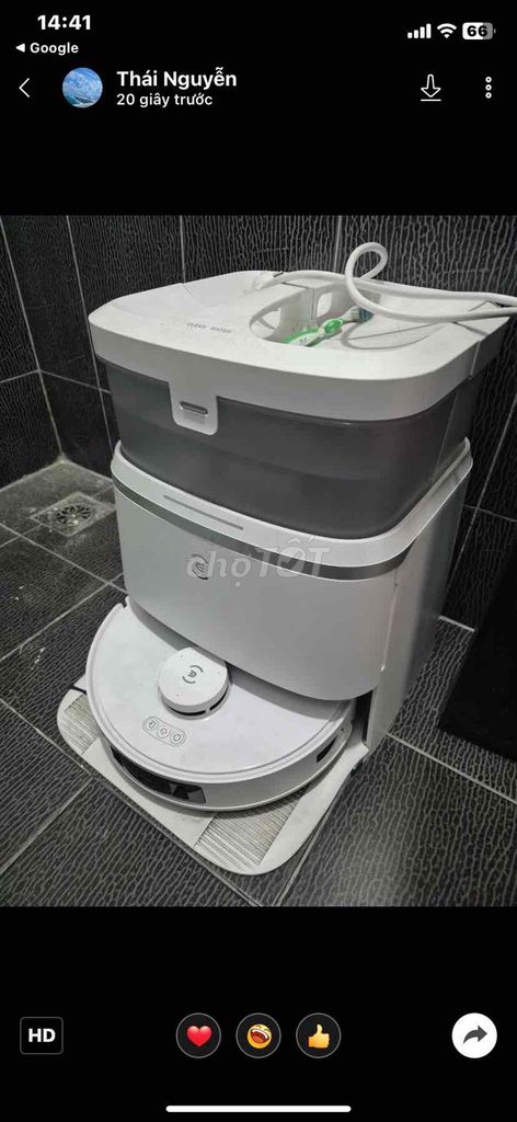 Robot hút bụi ECOVACS DEEBOT T30 PRO OMNI Trắng. Mua bán Thiết bị vệ sinh, nhà tắm tại Quận 7 Tp Hồ Chí Minh được đăng bởi Nguyễn Nam Tiến hình 1