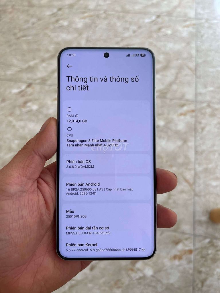 Xiaomi 15 Ultra/Rom Quốc tế/12G/256G đẹp 99.9 . Mua bán Điện thoại tại Quận Ninh Kiều Cần Thơ được đăng bởi QYN hình 1