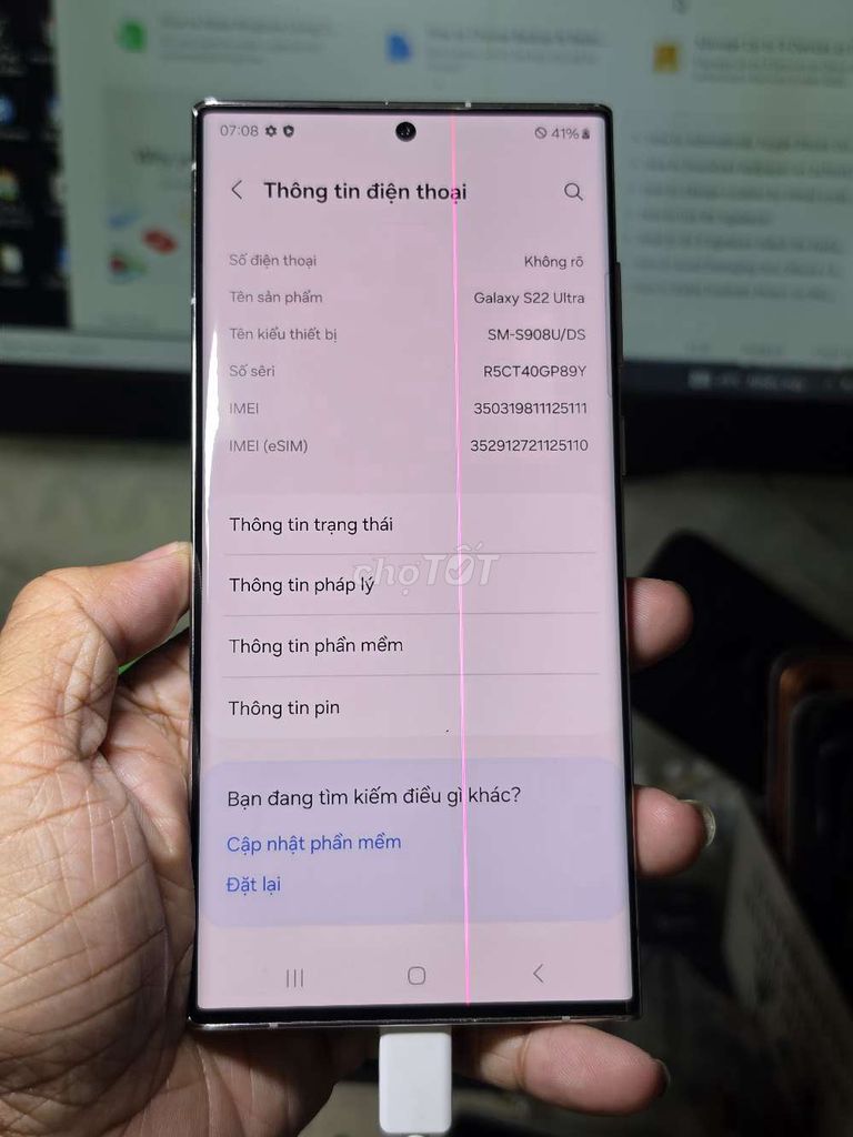 Galaxy S22 Ultra 256GB mỹ đẹp 98% zin toàn bộ . Mua bán Điện thoại tại Quận 8 Tp Hồ Chí Minh được đăng bởi Thiên Hòa mobile  hình 1
