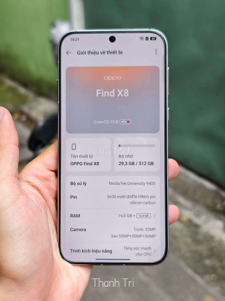 Oppo Find X8 512GB Trắng Đã dùng. Mua bán Điện thoại tại Thị xã Bình Long Bình Phước được đăng bởi Len 222 hình 1