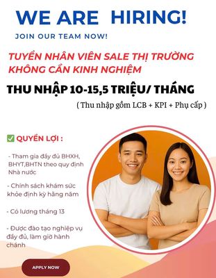 MỞ RỘNG KINH DOANH TUYỂN SL LỚN NHÂN VIÊN SALE THỊ TRƯỜNG NGÀNH HÀNG ĐIỆN MÁY ĐIỆN LẠNH ĐIỆN THOẠI 