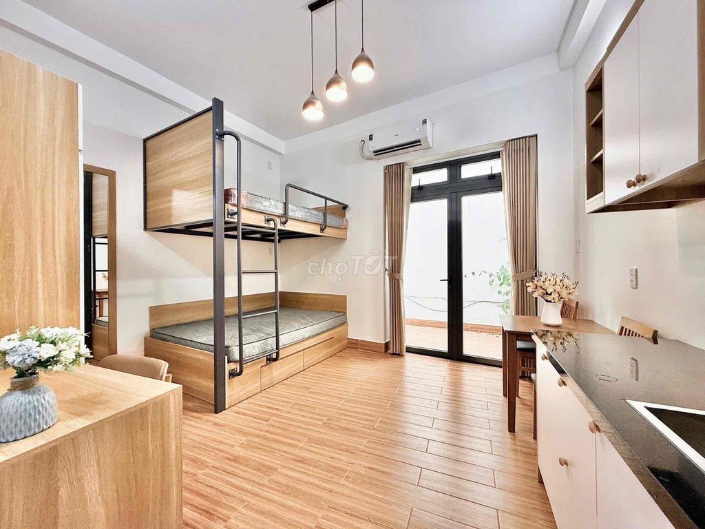 Bình Lợi – gần Đại học Văn Lang 2 không gian ngủ, đầy đủ nội thất, s