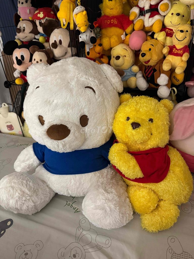 Gấu bông Pooh tem Nhật còn mới