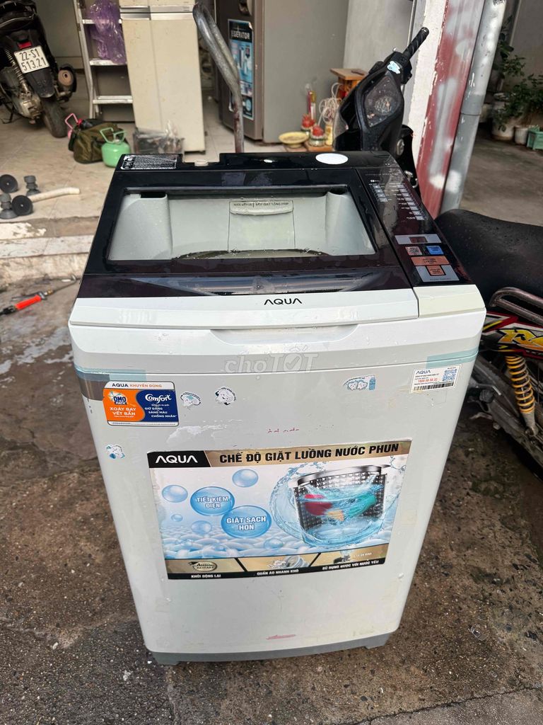 Máy giặt Aqua 8kg Trắng tiết kiệm nước. Mua bán Máy giặt tại Quận Nam Từ Liêm Hà Nội được đăng bởi Hưng Nguyễn  hình 1