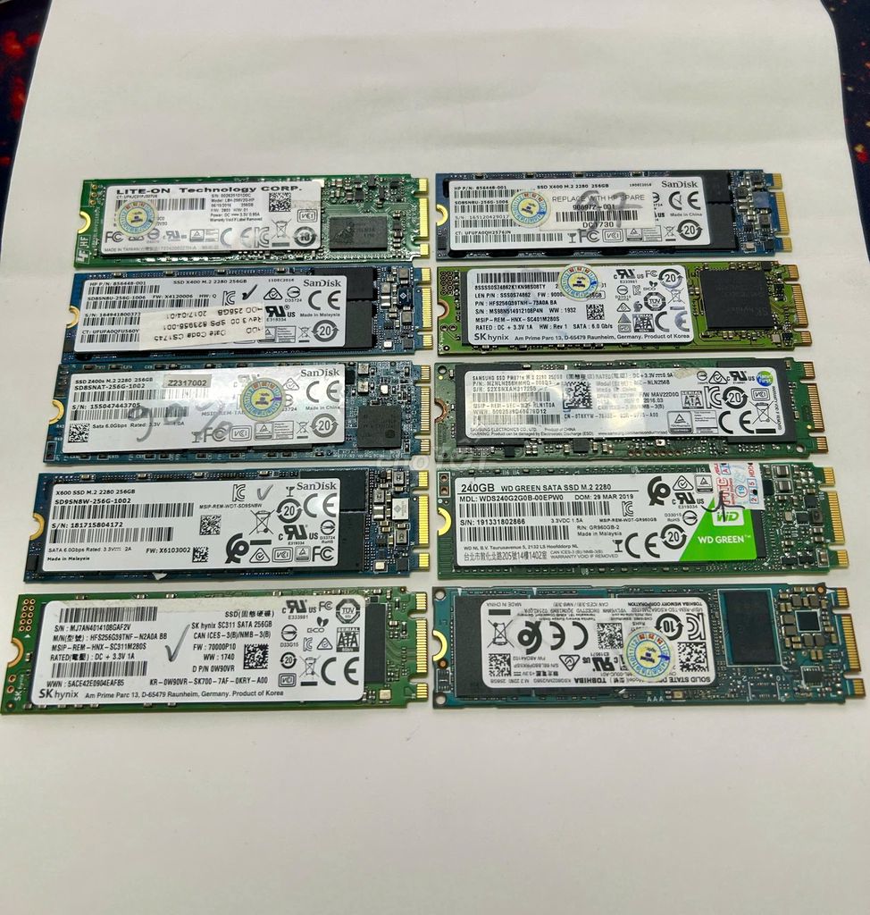SSD M.2 SATA 240-256GB - Hàng Tháo Máy. Mua bán Linh kiện (RAM, Card...) tại Quận Tân Bình Tp Hồ Chí Minh được đăng bởi Tini PC hình 1
