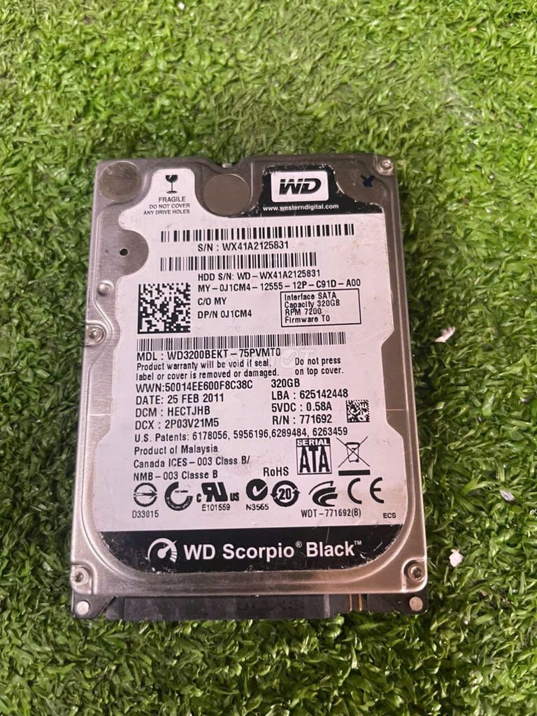 Ổ cứng HDD WD Scorpio Black 320GB HƯ. Mua bán Linh kiện (RAM, Card...) tại Thành phố Thủ Đức Tp Hồ Chí Minh được đăng bởi Cũ Giá Rẻ hình 1