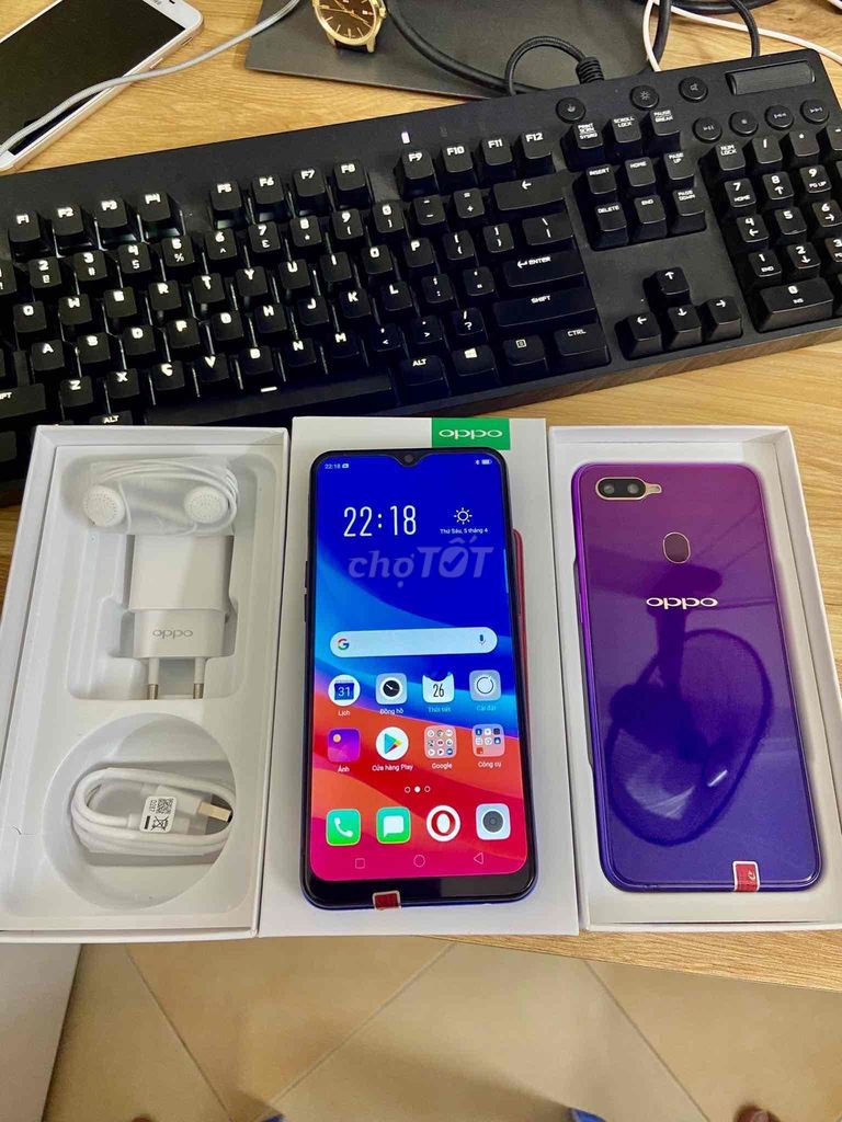 Oppo F9 8/256gb mới, full chức năng, bao test