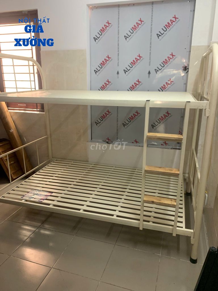 Giường ngủ 2 tầng Sắt kem giá cực rẻ mới. Mua bán Giường, chăn ga gối nệm tại Quận 5 Tp Hồ Chí Minh được đăng bởi Nội Thất Giá Xưởng  hình 1