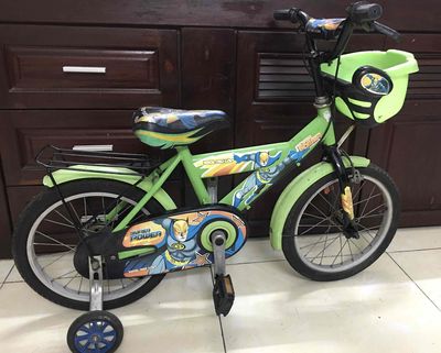 xe đạp trẻ em, xe đạp cho bé 14inch xanh lá