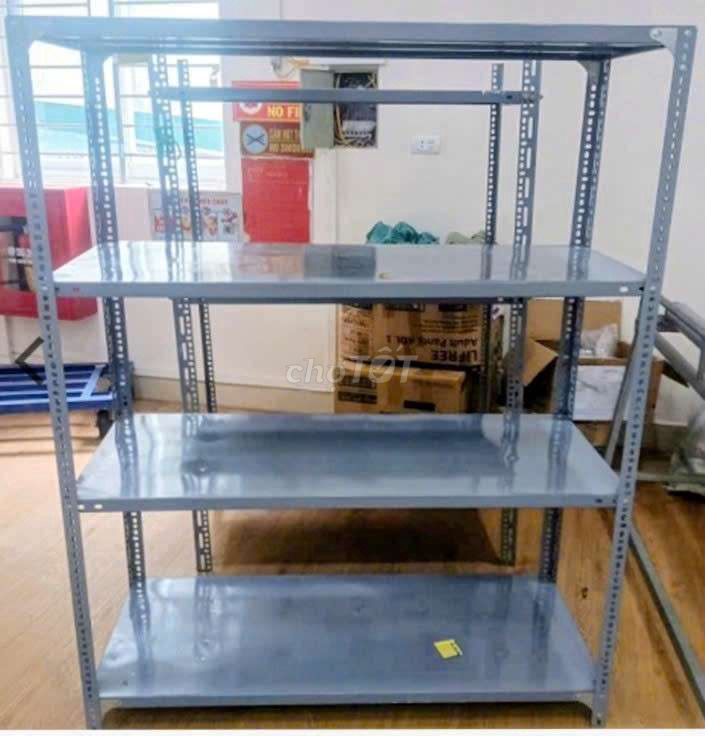 Kệ sắt V lỗ Xám 2m x 1m5 x 60cm. Mua bán Tủ, kệ gia đình tại Quận Hoàn Kiếm Hà Nội được đăng bởi Lên Nguyễn hình 1
