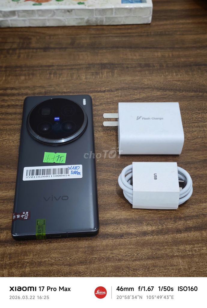 Vivo X100 Ultra 16/1TB sạc 80w flash có ship COD. Mua bán Điện thoại tại Quận Ba Đình Hà Nội được đăng bởi Android Top hình 1