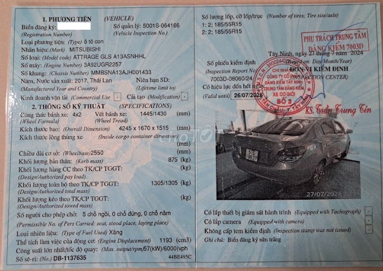 Mitsubishi Attrage 2017 1.2MT - 139000 km. Mua bán Ô tô tại Quận 11 Tp Hồ Chí Minh được đăng bởi Tuấn hình 13