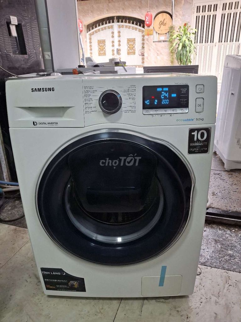 Máy giặt Samsung EcoBubble Inverter 9.0 kg Trắng. Mua bán Máy giặt tại Quận 8 Tp Hồ Chí Minh được đăng bởi  Thành điện lạnh hình 1