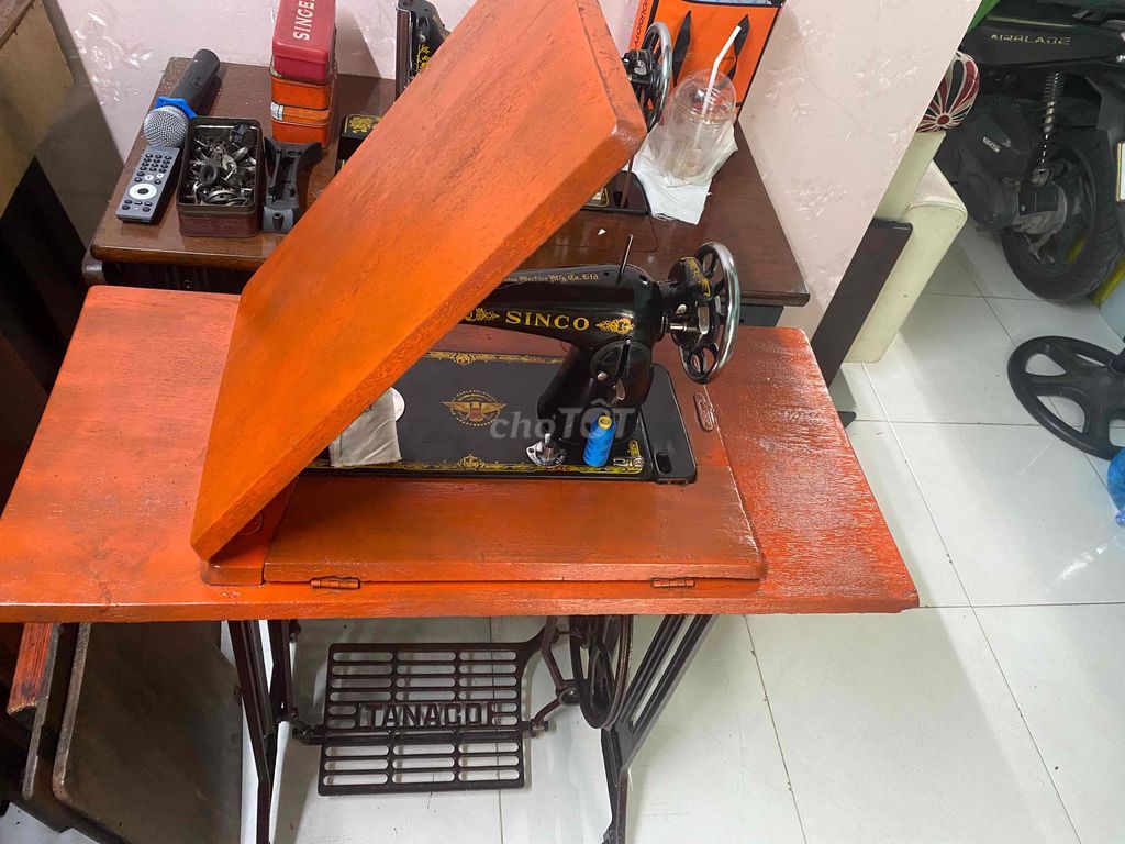 Máy may Sinco Gỗ Đen Cam Gia đình. Mua bán Nội thất, đồ gia dụng khác tại Quận 12 Tp Hồ Chí Minh được đăng bởi Minh Kien Truong hình 1