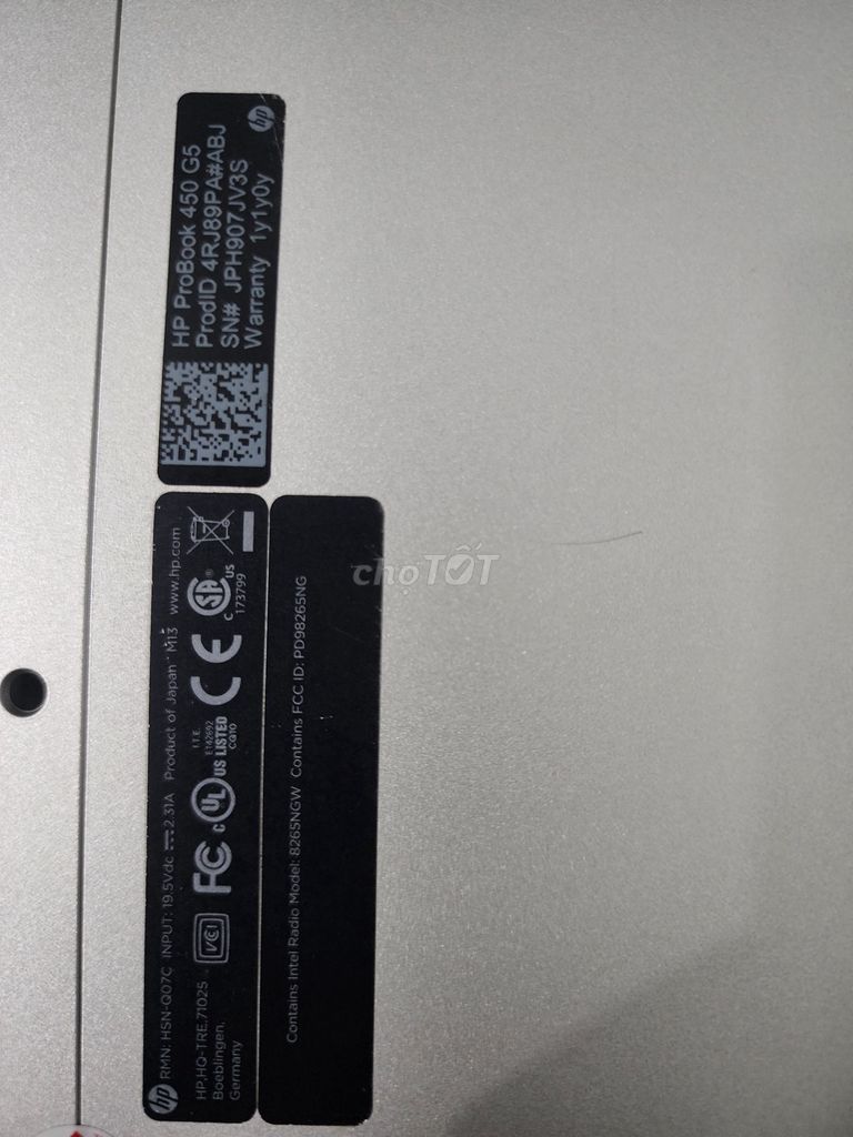 HP ProBook 450 G5 i5 15.6 inch 8GB/128GB Nhật Bản. Mua bán Laptop tại Quận Tân Bình Tp Hồ Chí Minh được đăng bởi HƯƠNG HƯƠNG hình 1