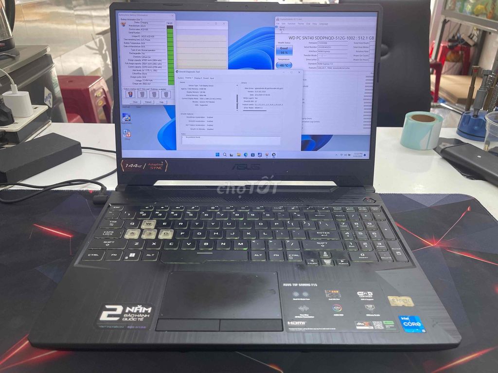 Asus TUF Gaming F15 i5-11th/16GB/512GB Rtx 2050. Mua bán Laptop tại Quận Gò Vấp Tp Hồ Chí Minh được đăng bởi Chí Hướng Group  hình 1