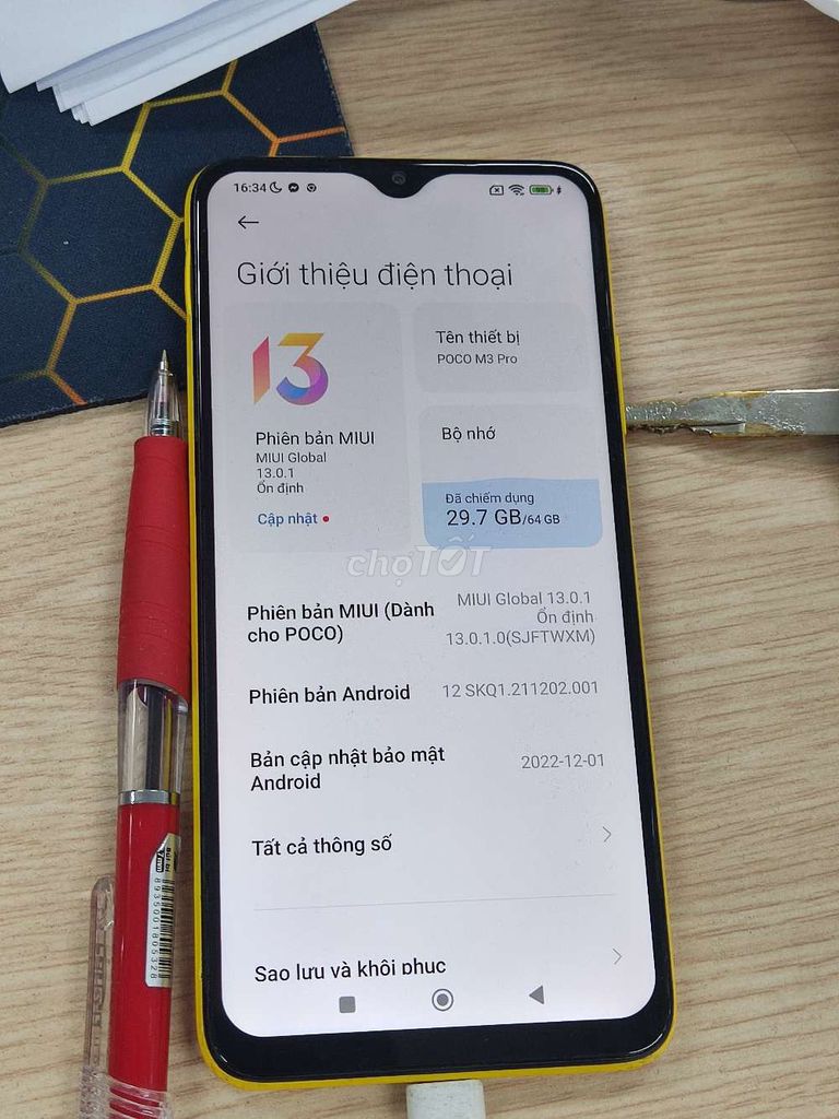 Xiaomi POCO M3 full chức năng. Mua bán Điện thoại tại Thành phố Thủ Dầu Một Bình Dương được đăng bởi giang hình 1