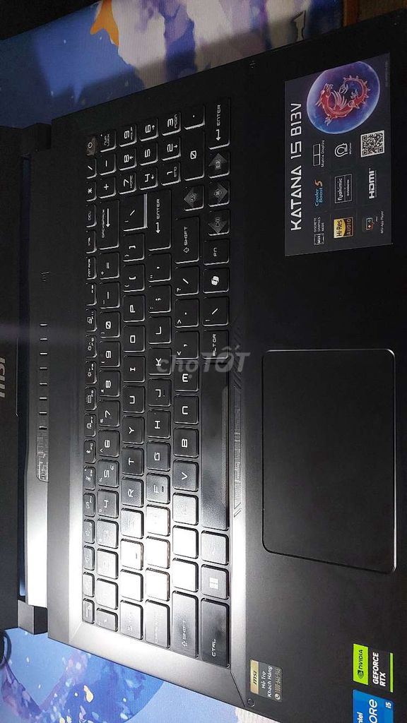 MSI Katana 15 i5-13420H 24GB/512GB RTX 4050 Đen. Mua bán Laptop tại Thành phố Biên Hòa Đồng Nai được đăng bởi khang em hình 1