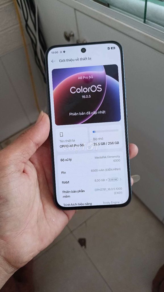 Oppo A6 Pro 5G 8GB/256GB còn bh hãng 9/2026. Mua bán Điện thoại tại Quận Bình Thuỷ Cần Thơ được đăng bởi CH Thuan Mobile hình 1