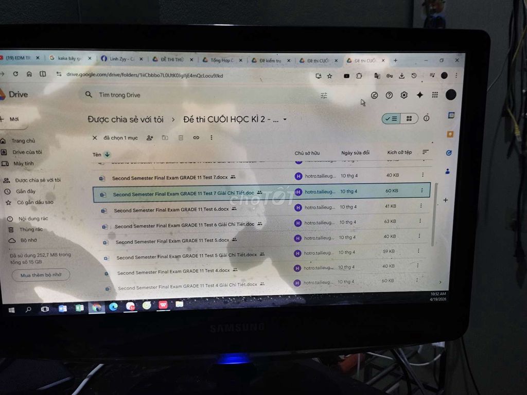 Màn hình Samsung 19 inch Đen. Mua bán Phụ kiện (Màn hình, Chuột...) tại Huyện Hưng Hà Thái Bình được đăng bởi Bách Đỗ hình 1