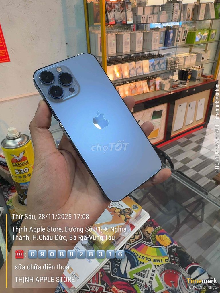 Apple iPhone 13 Pro Max 256GB Xanh. Mua bán Điện thoại tại Huyện Châu Đức Bà Rịa - Vũng Tàu được đăng bởi võ văn thịnh hình 1