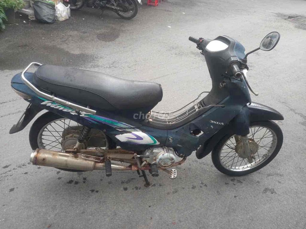 Синий мопед Honda Wave