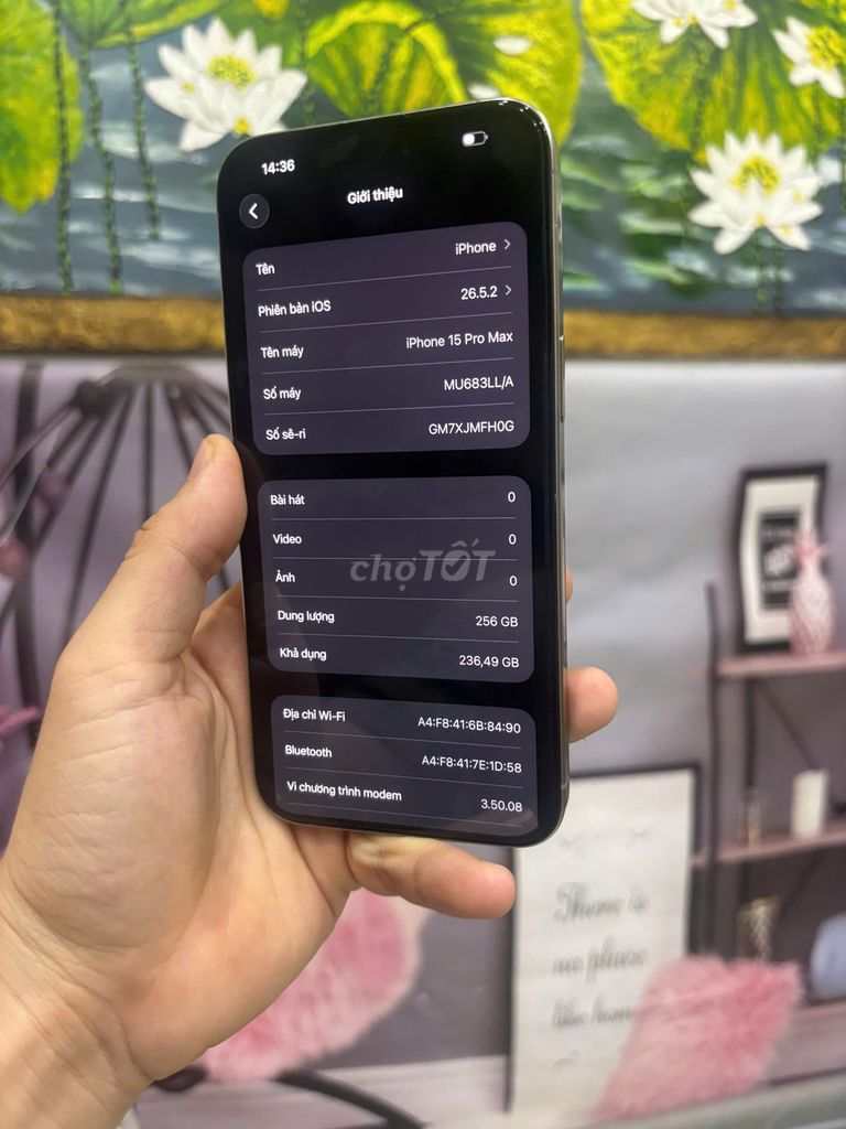 Apple iPhone 15 Pro Max 256GB Titan Zin. Mua bán Điện thoại tại Quận Bắc Từ Liêm Hà Nội được đăng bởi Cửa hàng Bính Táo hình 1