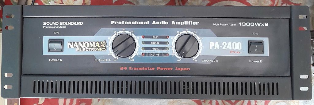 Đẩy NANOMAX PA-2400-1300w/kênh, 2k 24 sò Toshiba. Mua bán Tivi, Âm thanh tại Quận Tân Phú Tp Hồ Chí Minh được đăng bởi Đặng Phong AUDIO  hình 1