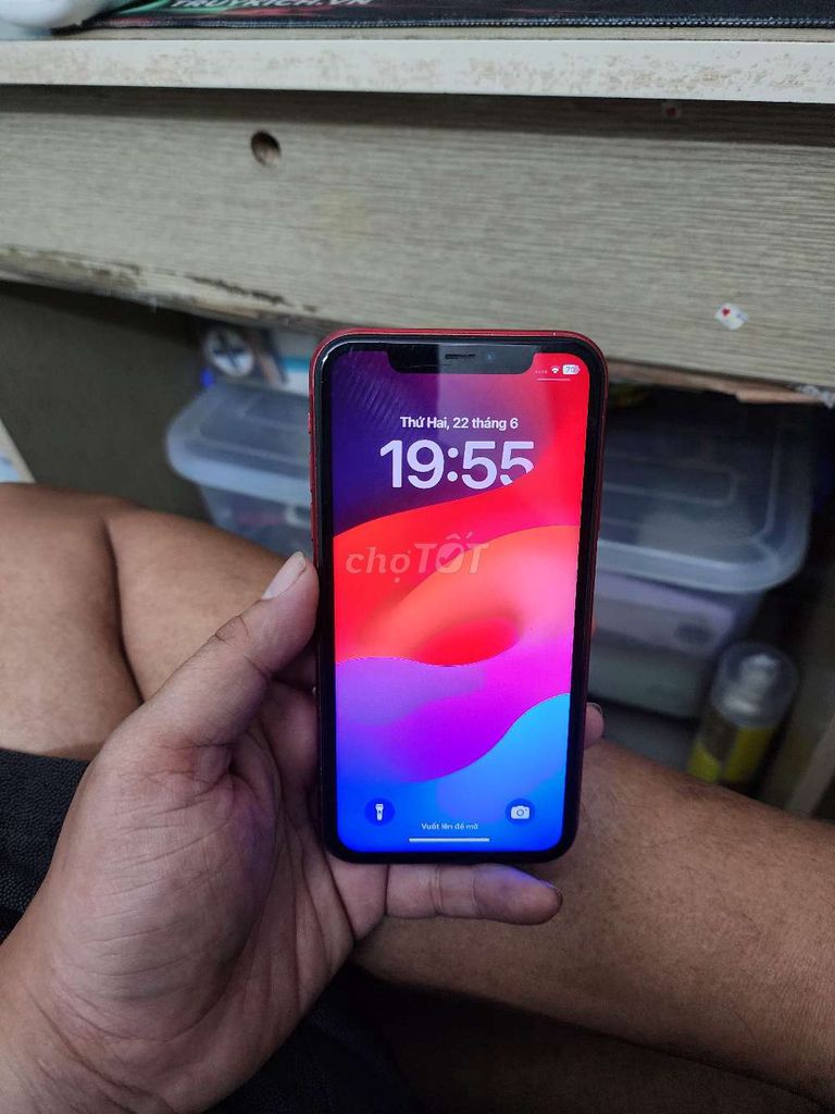 Apple iPhone 11 64GB quốc tế Đỏ truetone face ok. Mua bán Điện thoại tại Thành phố Thủ Đức Tp Hồ Chí Minh được đăng bởi binphone hình 1