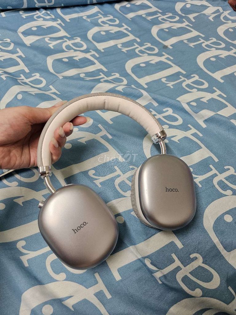 Tai nghe Bluetooth Hoco W35 Max Bạc AUX 3.5. Mua bán Tivi, Âm thanh tại Quận 12 Tp Hồ Chí Minh được đăng bởi Trúc Nguyễn hình 1