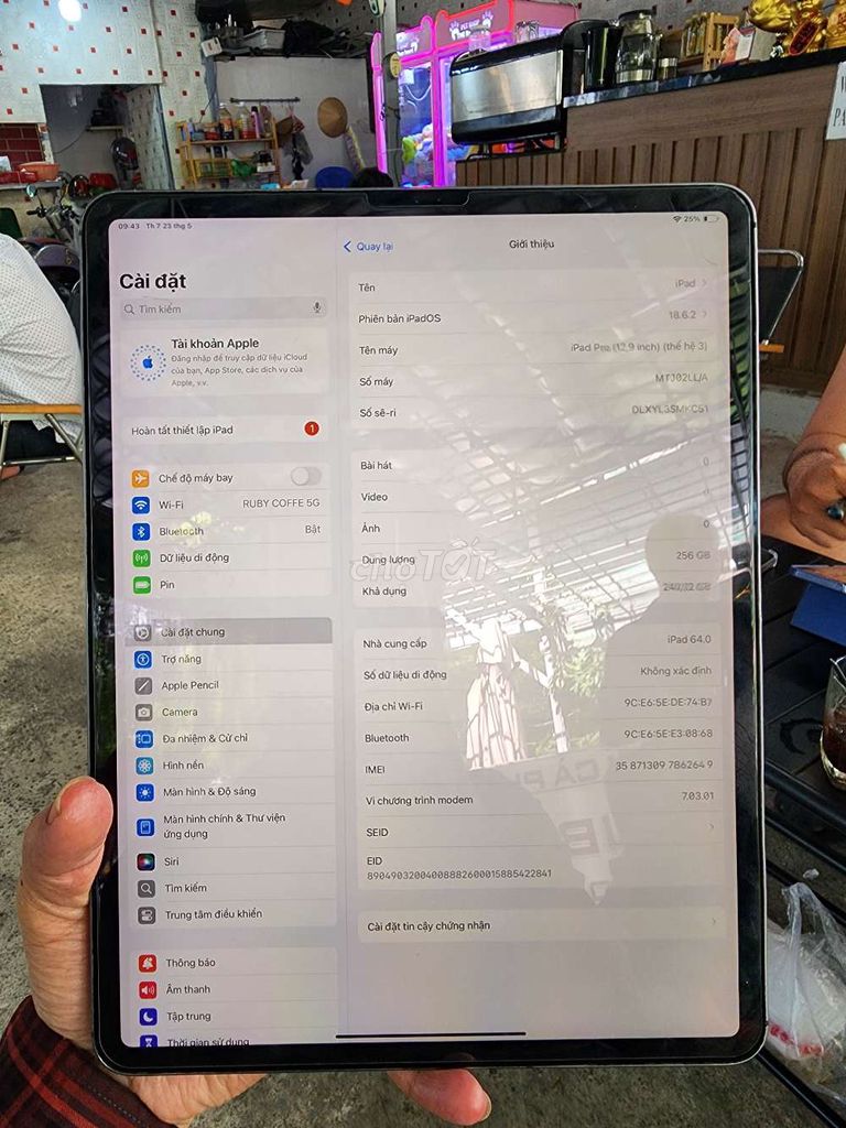 Apple iPad Pro 12.9 256GB Xám. Mua bán Máy tính bảng tại Quận Bình Tân Tp Hồ Chí Minh được đăng bởi nguyễn sang  hình 1
