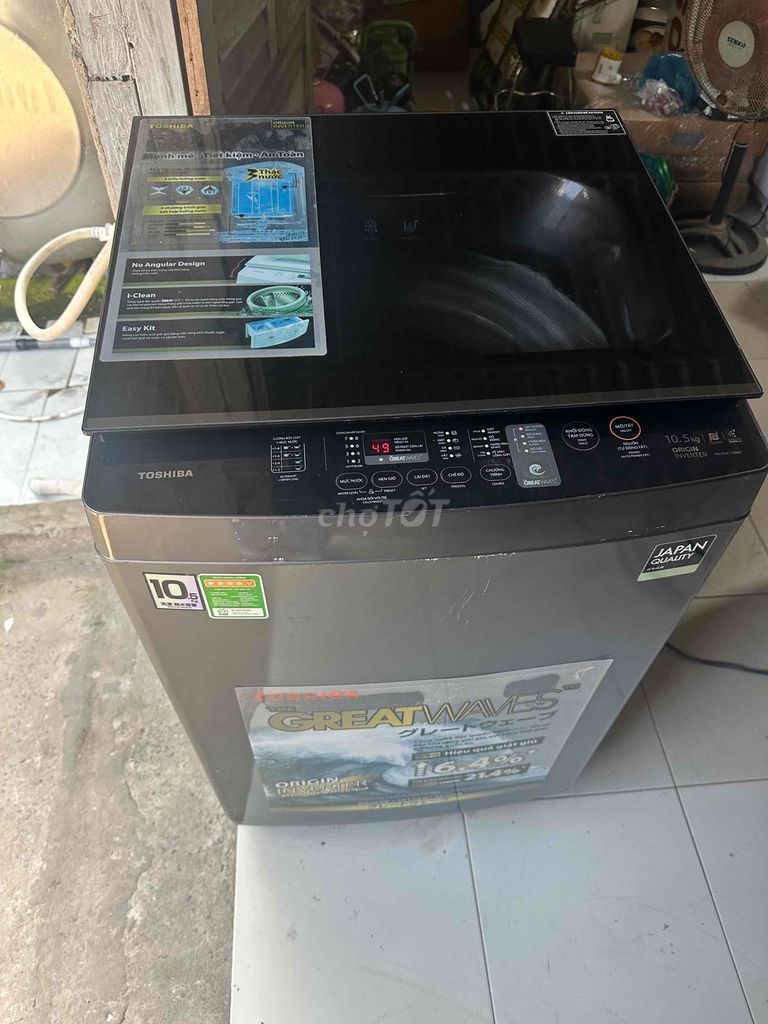 máy giặt Toshiba 10kg5 tiết kiệm điện. Mua bán Máy giặt tại Thị xã Bình Minh Vĩnh Long được đăng bởi Bình hình 1