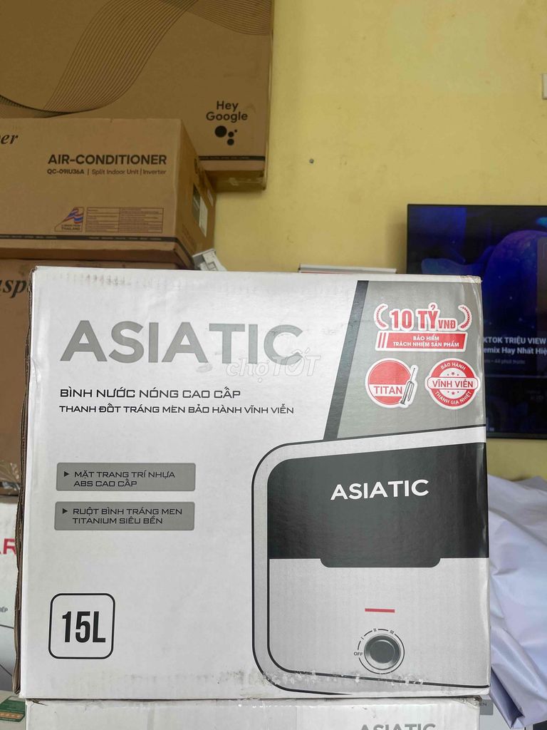 Bình nóng lạnh ASIATIC 15L. Mua bán Thiết bị vệ sinh, nhà tắm tại Quận Ngũ Hành Sơn Đà Nẵng được đăng bởi Yên hình 1