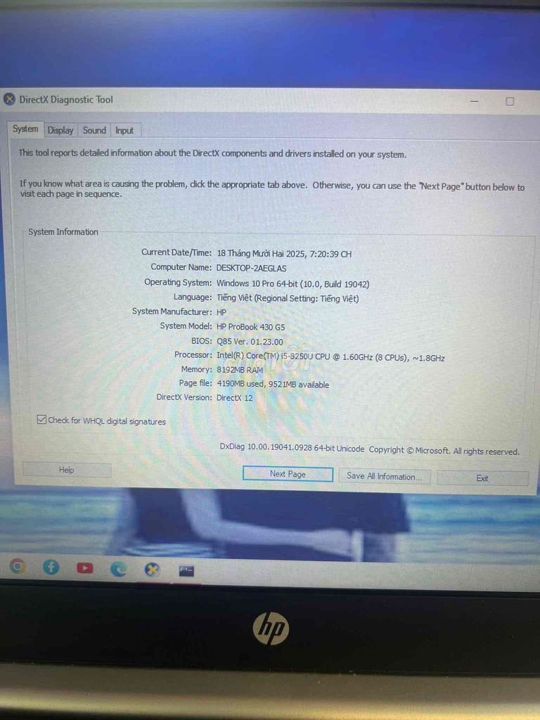 HP ProBook 430 G5 i5 8GB/256GB. Mua bán Laptop tại Quận Sơn Trà Đà Nẵng được đăng bởi Ngọc Hoàng Center hình 1