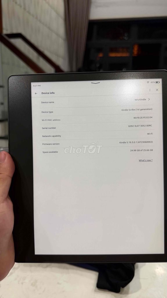 Máy đọc sách Amazon Kindle Scribe 32GB Đen Mới. Mua bán Máy tính bảng tại Quận Gò Vấp Tp Hồ Chí Minh được đăng bởi Võ Trọng Nhân hình 1