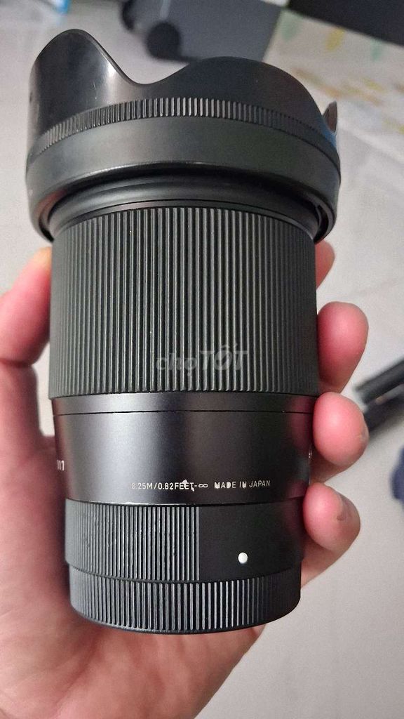 Ống kính Sigma 16 f1.4 Sony Đen. Mua bán Máy ảnh, Máy quay tại Thành phố Rạch Giá Kiên Giang được đăng bởi Nguyễn minh đạt hình 1