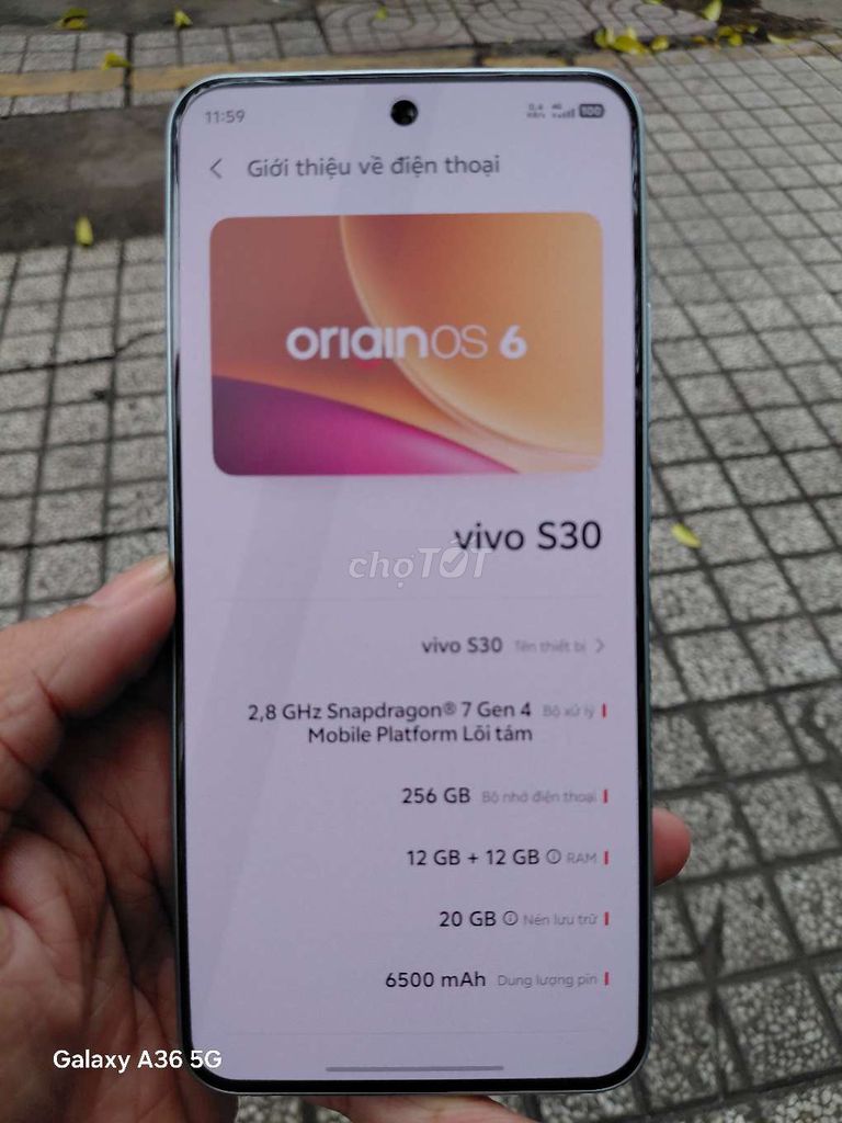 Vivo S30 5G 256GB Xanh Snapdragon 7 Gen 4. Mua bán Điện thoại tại Quận 11 Tp Hồ Chí Minh được đăng bởi Hoàng Mobile hình 1