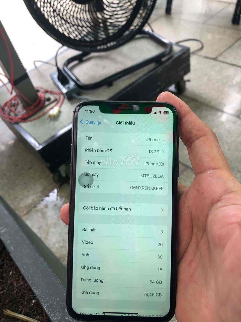 Apple iPhone Xs 64GB Đen  thay màn gx như ảnh. Mua bán Điện thoại tại Thành phố Vũng Tàu Bà Rịa - Vũng Tàu được đăng bởi nguyễn hình 1