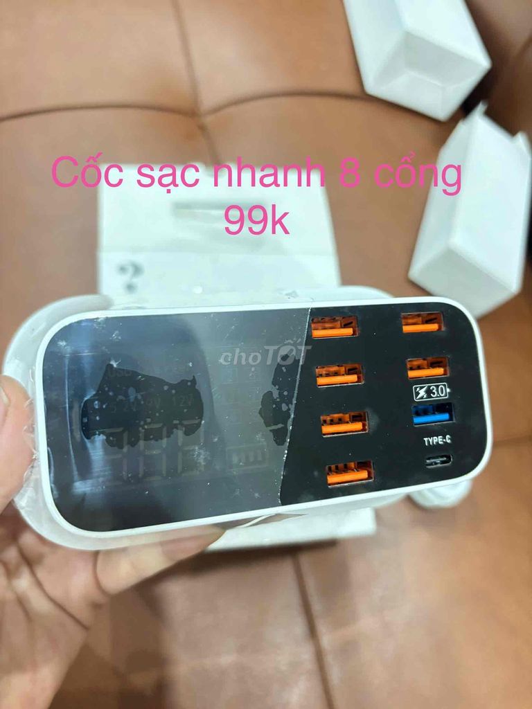 Cốc sạc nhanh 8 cổng chưa dùng. Mua bán Phụ kiện (Màn hình, Chuột...) tại Quận Đống Đa Hà Nội được đăng bởi Hoa Hoàng hình 1