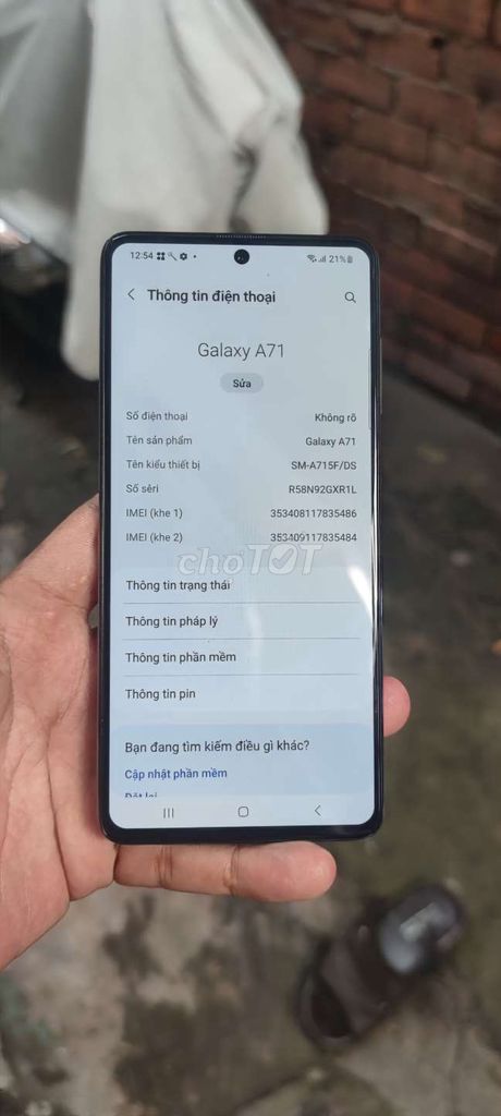 Samsung a71 máy nguyên zin cần bán