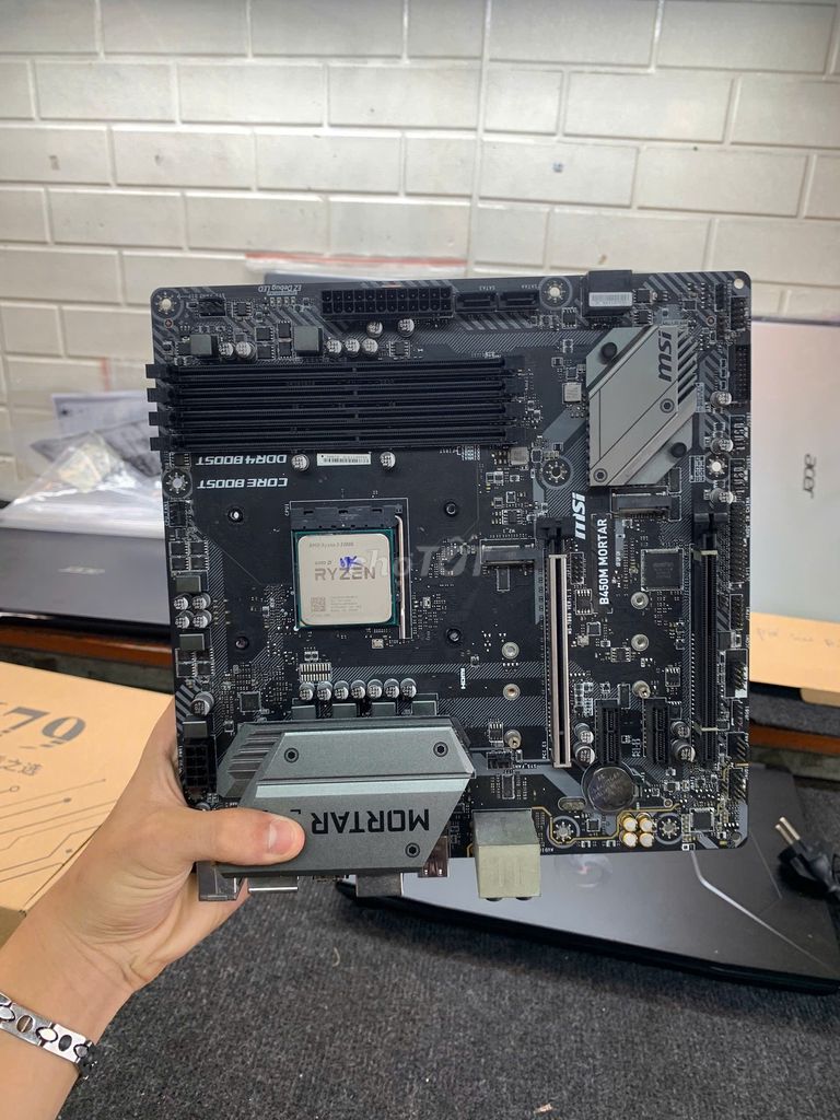 MSI B450M Mortar Ryzen 3 3200G hàng zin. Mua bán Linh kiện (RAM, Card...) tại Quận Phú Nhuận Tp Hồ Chí Minh được đăng bởi tiến tài 770 nguyễn kiệm p4 quận phú nhuận hình 1