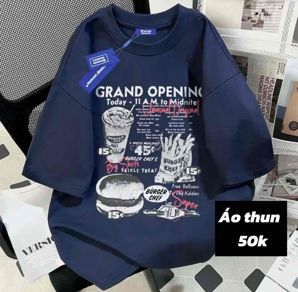 Áo thun Wassup Uosne Cotton. Mua bán Quần áo tại Huyện Chợ Gạo Tiền Giang được đăng bởi Lê Kim hình 1
