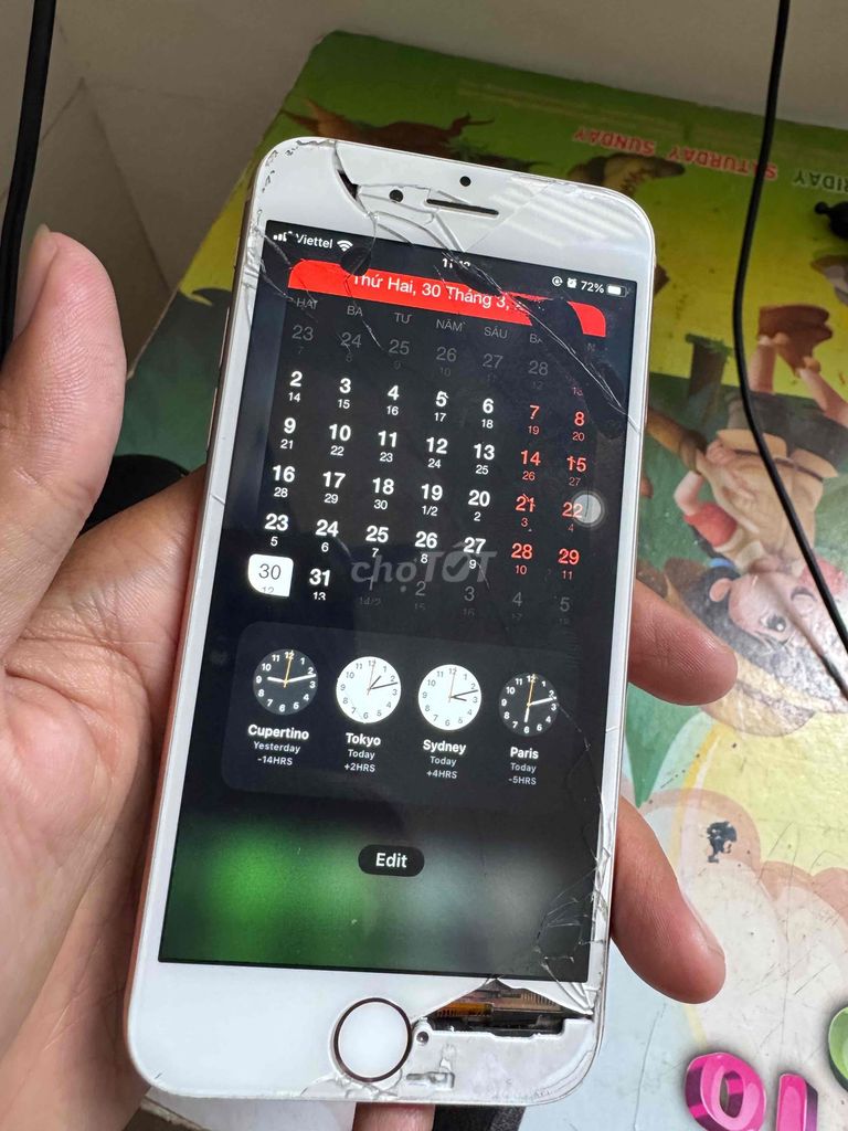 Apple iPhone 8 Vàng hồng Bể màn hình. Mua bán Điện thoại tại Quận Thanh Khê Đà Nẵng được đăng bởi Mr Duy hình 1