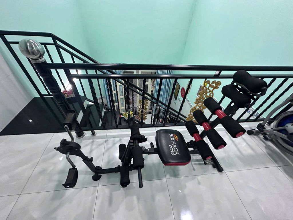 Máy tập bụng Six Pack Care Đen đỏ Gọn