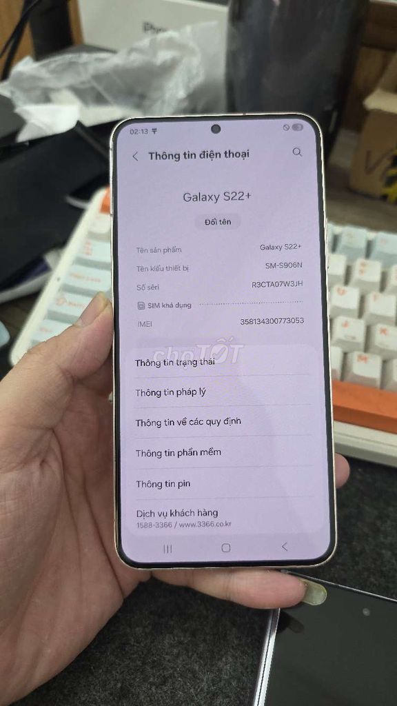 Samsung Galaxy S22+ 8GB/256GB Vàng. Mua bán Điện thoại tại Quận Thanh Xuân Hà Nội được đăng bởi Shandp thanh xuân hình 1