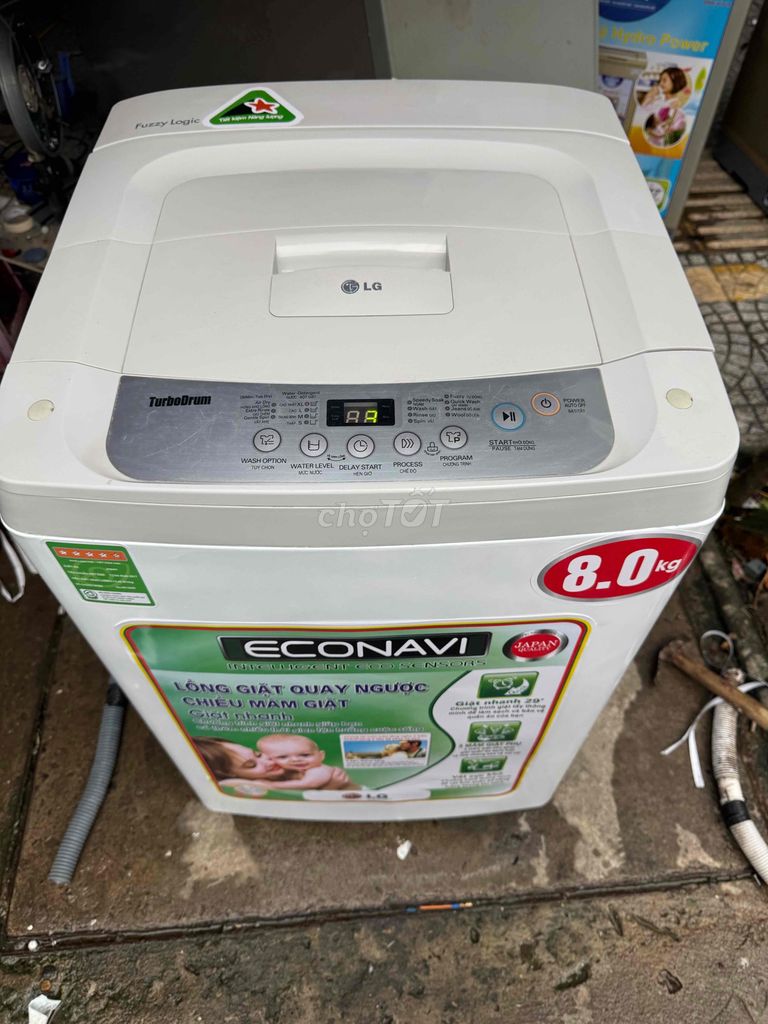 thanh lý máy giặt LG 8.0KG đang sữ dụng