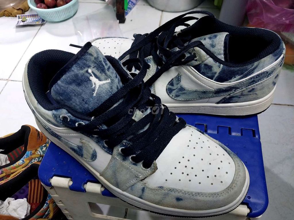 Giày thể thao Nike Air Jordan 1 Low Xanh trắng. Mua bán Giày dép tại Quận Bình Thạnh Tp Hồ Chí Minh được đăng bởi Min Hoàng hình 1